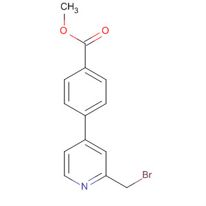 4-(2-溴甲基吡啶-4-基)苯甲酸甲酯結(jié)構(gòu)式_259807-72-2結(jié)構(gòu)式