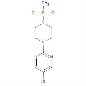 1-(5-氯吡啶-2-基)-4-(甲基磺?；?哌嗪結(jié)構(gòu)式_260441-51-8結(jié)構(gòu)式