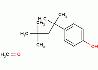 甲醛與4-(1,1,3,3-四甲基丁基)苯酚的聚合物結構式_26678-93-3結構式