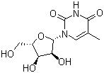 2-脫氧-l-胸苷結構式_26879-47-0結構式