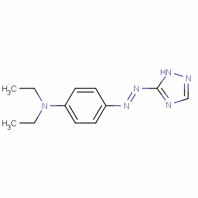 N,N-二乙基-4-[2-(1H-1,2,4-噻唑-5-基)二氮雜烯]-苯胺結(jié)構(gòu)式_26903-94-6結(jié)構(gòu)式