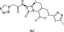 頭孢唑啉鈉結(jié)構(gòu)式_27164-46-1結(jié)構(gòu)式