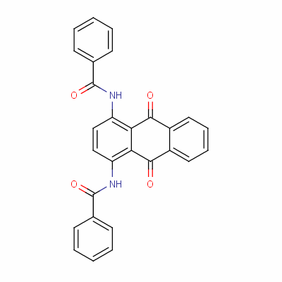 N,N-(9,10-二氫-9,10-二氧代-1,4-蒽二基)雙-(9ci)苯甲酰胺結構式_2987-68-0結構式