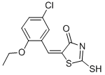 (5E)-5-(5-氯-2-乙氧基亞芐基)-2-疏基-1,3-噻唑-4(5H)-酮結(jié)構(gòu)式_299903-84-7結(jié)構(gòu)式
