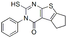 3-苯基-2-磺?；?3,5,6,7-四氫-4h-環(huán)戊基[4,5]噻吩并[2,3-d]嘧啶-4-酮結(jié)構(gòu)式_300557-77-1結(jié)構(gòu)式