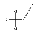 異氰酸三氯甲酯結(jié)構(gòu)式_30121-98-3結(jié)構(gòu)式