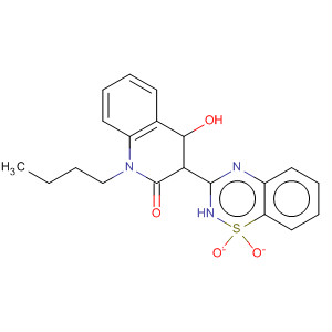 1-丁基-3-(1,1-二氧代-2H-1,2,4-苯并噻二嗪-3-基)-4-羥基-2(1H)-喹啉酮結構式_303776-83-2結構式
