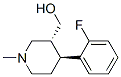 (+/-)-反式-4-(氟苯基)-3-羥基甲基-1-甲基哌啶結(jié)構(gòu)式_318279-38-8結(jié)構(gòu)式