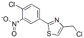 4-(氯甲基)-2-(4-氯-3-硝基苯基)噻唑結(jié)構(gòu)式_33451-02-4結(jié)構(gòu)式