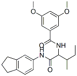 (9ci)-n-[1-[[(2,3-二氫-1H-茚-5-基)氨基]羰基]-2-甲基丁基]-3,5-二甲氧基-苯甲酰胺結構式_335249-67-7結構式