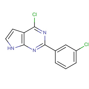 4-氯-2-(3-氯苯基)-7h-吡咯并[2,3-d]嘧啶結構式_343632-99-5結構式