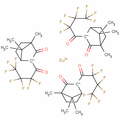 三[3-(七氟丙基羥基亞甲基)-(+)-樟腦酸]銪結(jié)構(gòu)式_34788-82-4結(jié)構(gòu)式
