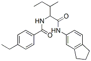 (9Ci)-N-[1-[[(2,3-二氫-1H-茚-5-基)氨基]羰基]-2-甲基丁基]-4-乙基-苯甲酰胺結(jié)構(gòu)式_356054-68-7結(jié)構(gòu)式