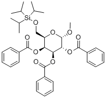 甲基-6-O-(三異丙基甲硅烷基)-2,3,4-三-O-苯甲?；?A-D-半乳糖吡喃糖苷結(jié)構(gòu)式_356060-82-7結(jié)構(gòu)式
