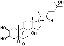 蛻皮甾酮結構式_3604-87-3結構式