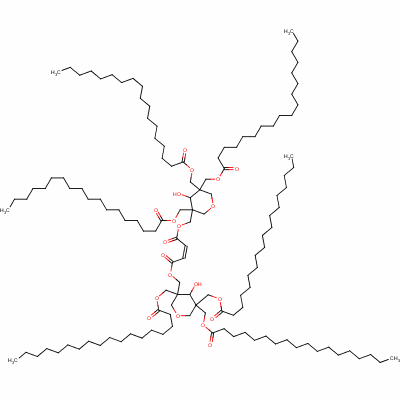 二[[4-羥基-3,5,5-三(十八碳?；趸谆?四氫吡喃-3-基]甲基](Z)-丁-2-烯二酸酯結(jié)構(gòu)式_36563-79-8結(jié)構(gòu)式