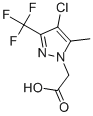(4-氯-5-甲基-3-三氟甲基-1-吡唑)-乙酸結(jié)構(gòu)式_378758-70-4結(jié)構(gòu)式
