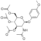 4-甲氧基苯基-2-乙酰氨基-3,4,6-三-o-乙?；?2-脫氧-beta-d-吡喃葡萄糖苷結構式_38229-72-0結構式