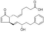 (5Z)-7-{(1R,2S)-2-[(3S)-3-羥基-5-苯基-1-戊烯-1-基]-5-氧代-3-環(huán)戊烯-1-基}-5-庚烯酸結(jié)構(gòu)式_38315-51-4結(jié)構(gòu)式