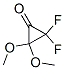 2,2-二氟-3,3-二甲氧基-環(huán)丙烷酮結(jié)構(gòu)式_39050-22-1結(jié)構(gòu)式
