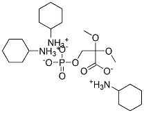 3-Hydroxy-2,2-dimethoxy-propanoic acid 3-phosphate tri(cyclohexylammonium) salt Structure,3913-50-6Structure