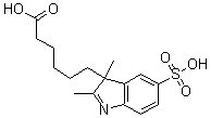 IN1S1C；3H-Indole-3-hexanoic acid, 2,3-dimethyl-5-sulfo- Structure,407627-51-4Structure