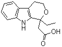 1-乙基-1,3,4,9-四氫吡喃并[3,4-B]吲哚-1-乙酸結構式_41339-67-7結構式