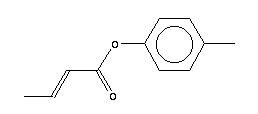 巴豆酸對(duì)甲苯酯結(jié)構(gòu)式_41873-74-9結(jié)構(gòu)式