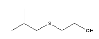 2-(異丁基硫代)乙醇結(jié)構(gòu)式_42779-10-2結(jié)構(gòu)式