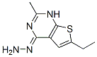 (9CI)-6-乙基-2-甲基-噻吩并[2,3-d]嘧啶-4(1H)-酮肼酮結(jié)構(gòu)式_439692-95-2結(jié)構(gòu)式
