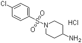 1-(4-氯苯磺酰基)-哌啶-4-胺鹽酸鹽結(jié)構(gòu)式_442133-57-5結(jié)構(gòu)式