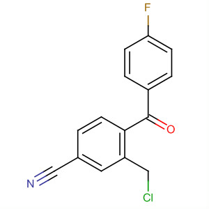 3-(氯甲基)-4-(4-氟苯甲?；?苯甲腈結(jié)構(gòu)式_445312-08-3結(jié)構(gòu)式
