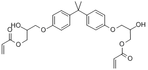 Bisphenol A glycerolate (1 glycerol/phenol) diacrylateStructure,4687-94-9Structure Bisphenol A glycerolate (1 glycerol/phenol) diacrylate Structure,4687-94-9Structure