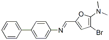  5-[([1,1-聯(lián)苯]-4-基亞氨基)甲基]-3-溴-N,N-二甲基-2-呋喃胺結構式_469894-10-8結構式
