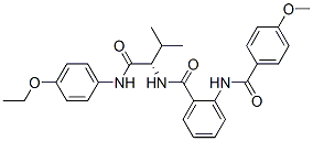 (9ci)-n-[(1s)-1-[[(4-乙氧基苯基)氨基]羰基]-2-甲基丙基]-2-[(4-甲氧基苯甲?；?氨基]-苯甲酰胺結(jié)構(gòu)式_471260-38-5結(jié)構(gòu)式