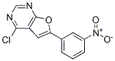 4-氯-6-(3-硝基苯基)-呋喃[2,3-d]嘧啶結(jié)構(gòu)式_475585-22-9結(jié)構(gòu)式