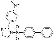 (9CI)-3-([1,1-聯(lián)苯]-4-基磺?；?-2-[4-(二甲基氨基)苯基]-噻唑烷結(jié)構(gòu)式_477489-34-2結(jié)構(gòu)式