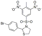 (9CI)-2-(4-溴苯基)-3-[(4-甲基-3,5-二硝基苯基)磺酰基]-噻唑烷結構式_477489-71-7結構式