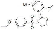 (9CI)-2-(5-溴-2-甲氧基苯基)-3-[(4-乙氧基苯基)磺?；鵠-噻唑烷結(jié)構(gòu)式_477515-63-2結(jié)構(gòu)式