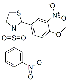 (9CI)-2-(4-甲氧基-3-硝基苯基)-3-[(3-硝基苯基)磺?；鵠-噻唑烷結(jié)構(gòu)式_477515-77-8結(jié)構(gòu)式