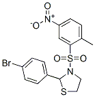 (9CI)-2-(4-溴苯基)-3-[(2-甲基-5-硝基苯基)磺?；鵠-噻唑烷結(jié)構(gòu)式_477515-92-7結(jié)構(gòu)式