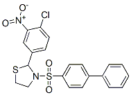 (9CI)-3-([1,1-聯(lián)苯]-4-基磺酰基)-2-(4-氯-3-硝基苯基)-噻唑烷結(jié)構(gòu)式_477516-26-0結(jié)構(gòu)式