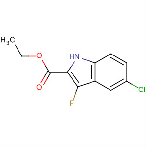 5-氯-3-氟吲哚-2-羧酸乙酯結(jié)構(gòu)式_480450-92-8結(jié)構(gòu)式