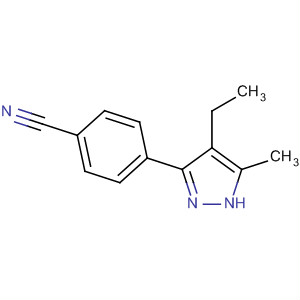 Benzonitrile, 4-(4-ethyl-5-methyl-1h-pyrazol-3-yl)-(9ci) Structure,488114-78-9Structure