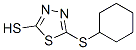 5-環(huán)己基磺?；?[1,3,4]噻二唑-2-硫醇結(jié)構(gòu)式_4887-26-7結(jié)構(gòu)式