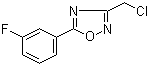 3-(氯甲基)-5-(3-氟苯基)-1,2,4-噁二唑結(jié)構(gòu)式_491842-63-8結(jié)構(gòu)式
