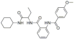 (9ci)-n-[1-[(環(huán)己基氨基)羰基]丙基]-2-[(4-甲氧基苯甲酰基)氨基]-苯甲酰胺結(jié)構(gòu)式_499105-01-0結(jié)構(gòu)式