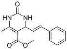 (9CI)-1,2,3,4-四氫-6-甲基-2-氧代-4-(2-苯基乙烯)-5-嘧啶羧酸甲酯結(jié)構(gòu)式_500726-03-4結(jié)構(gòu)式