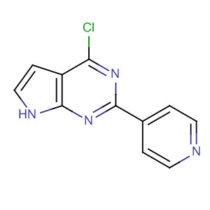 4-氯-2-(4-吡啶)-7h-吡咯并[2,3-d]嘧啶結(jié)構(gòu)式_500736-06-1結(jié)構(gòu)式