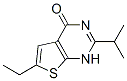 (9CI)-6-乙基-2-(1-甲基乙基)-噻吩并[2,3-d]嘧啶-4(1H)-酮結(jié)構(gòu)式_502649-06-1結(jié)構(gòu)式